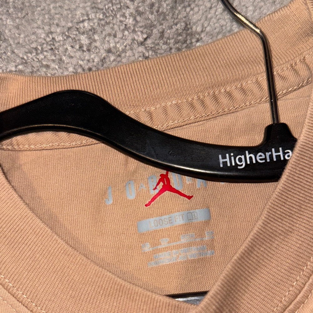 Jordan Kids Tan and Orange Graphic Tee - Picture 2 of 4